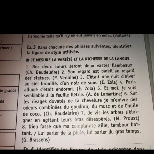 Pouvez-vous m’aider s’il vous plaît pour cet exercice de français . : )